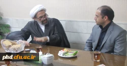 حضورحجت الاسلام و المسلمین دکتر صادق زاده، سرپرست معاونت فرهنگی دانشگاه فرهنگیان در پردیس شهید هاشمی نژاد
