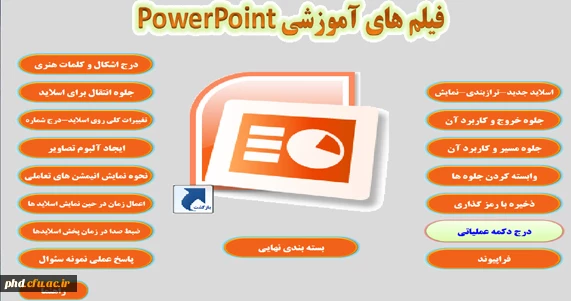 برای تهیه مجموعه  DVD  های آموزشی با آموزش پردیس شهید هاشمی نژاد 8784321 تماس حاصل نمائید.