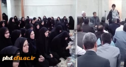 دیدار مسئولین و جمعی از دانشجویان پردیس شهید هاشمی نژاد با امام جمعه مشهد در هفته معلم