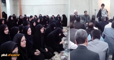 دیدار مسئولین و جمعی از دانشجویان پردیس شهید هاشمی نژاد با امام جمعه مشهد در هفته معلم