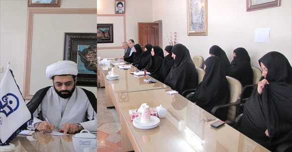 جلسه حجت الاسلام  جودکی اراکی، مسئول نهاد مقام معظم رهبری در دانشگاه فرهنگیان استان خراسان رضوی  با اساتید ودانشجویان پردیس شهید هاشمی نژاد