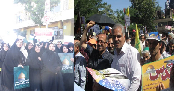 حضور درراهپیمائی روز قدس  به روایت تصویر