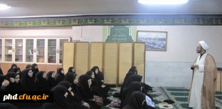 حضور  حجت الاسلام کاظمی از ستاد اقامه نماز کشور در جمع دانشجویان نماز گزار پردیس شهید هاشمی نژاد