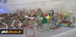 برگزاری نمایشگاه کاردستی دانشجویان علوم تربیتی در درس هنر
