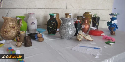 برگزاری نمایشگاه کاردستی دانشجویان علوم تربیتی در درس هنر