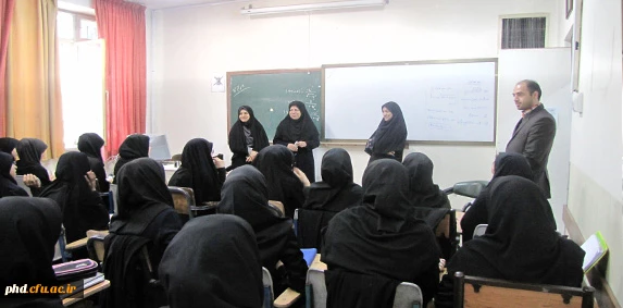 حضور ریاست ومعاونین پردیس در جمع دانشجو معلمان در کلاس های آموزشی