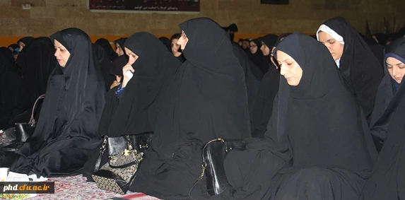 برگزاری مراسم با شکوه عزاداری وسوگواری شب ششم محرم با حضور مسئول نمایندگی نهاد مقام معظم رهبری دانشگاه فرهنگیان استان