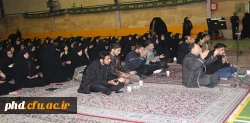 برگزاری مراسم با شکوه عزاداری وسوگواری شب ششم محرم با حضور مسئول نمایندگی نهاد مقام معظم رهبری دانشگاه فرهنگیان استان