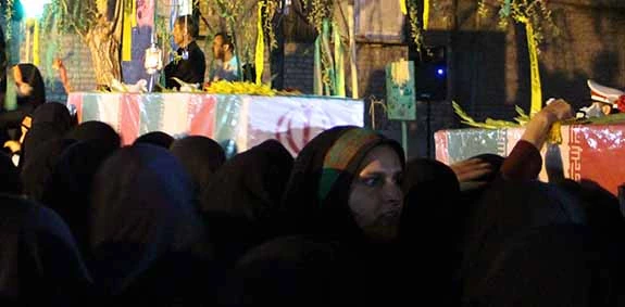 مراسم وداع با شهدا