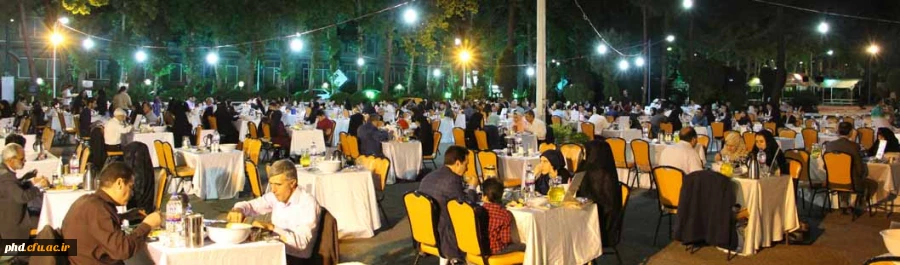 ضیافت افطاری با حضور خانواده های  مسئولین دانشگاه فرهنگیان استان و اساتید وکارکنان پردیس شهید هاشمی نژاد