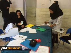 گزارش تصویری از روند مصاحبه  از دانشجومعلمان دختر متقاضی تحصیل در دانشگاه فرهنگیان