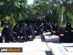 مراسم غبارروبی از مزار روبی از مزارشهدای مدافع حرم