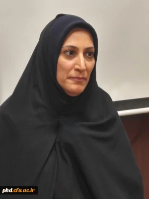 سخنان خانم دکتر بزمی معاونت آموزشی پردیس در خصوص اهمیت برگزاری این همایش برای اساتید دانشگاه فرهنگیان