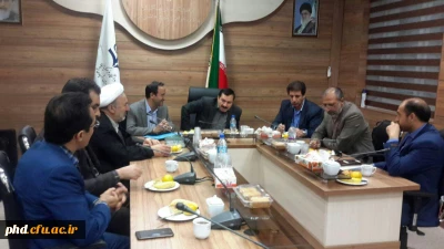 جلسه شورای مالی دانشگاه فرهنگیان استان  با حضور دکتر خاکی معاونت  توسعه و منابع انسانی