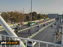 پل هوایی مقابل پردیس شهید هاشمی نژاد