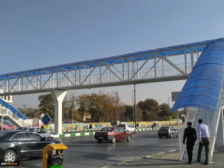 پل هوایی مقابل پردیس شهید هاشمی نژاد