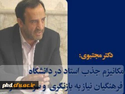 سخنان دکتر مجتبوی در مورد گزینش اساتید دانشگاه فرهنگیان