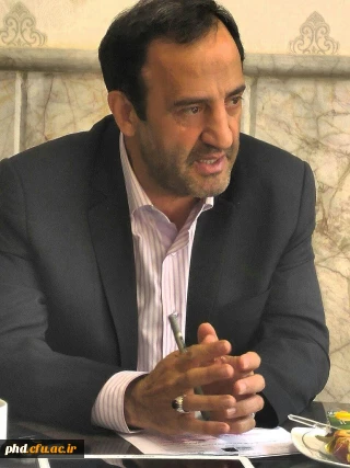 دکتر مجتبوی مدیریت محترم امور پردیس های خراسان رضوی در همایش یادگیری با طعم لذت