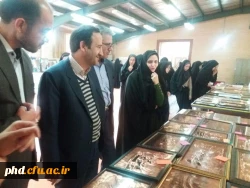 بازدید از نمایشگاه دست سازه های هنری دانشجویان پردیس شهیدهاشمی نژاد