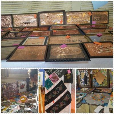 بازدید از نمایشگاه دست سازه های هنری دانشجویان پردیس شهیدهاشمی نژاد