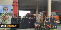 بازدید  از ایستگاه 25 آتش نشانی به منظور ادای احترام به مقام والای شهدای آتش نشان