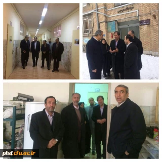 بازدید دکترنظرپور ،معاون وزیر و رئیس سازمان تجهیز و نوسازی مدارس کشورازسرای دانشجویی نرجس پردیس شهید هاشمی نژاد