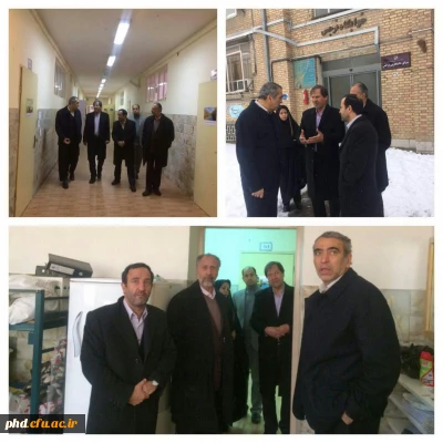 بازدید دکترنظرپور ،معاون وزیر و رئیس سازمان تجهیز و نوسازی مدارس کشورازسرای دانشجویی نرجس پردیس شهید هاشمی نژاد
