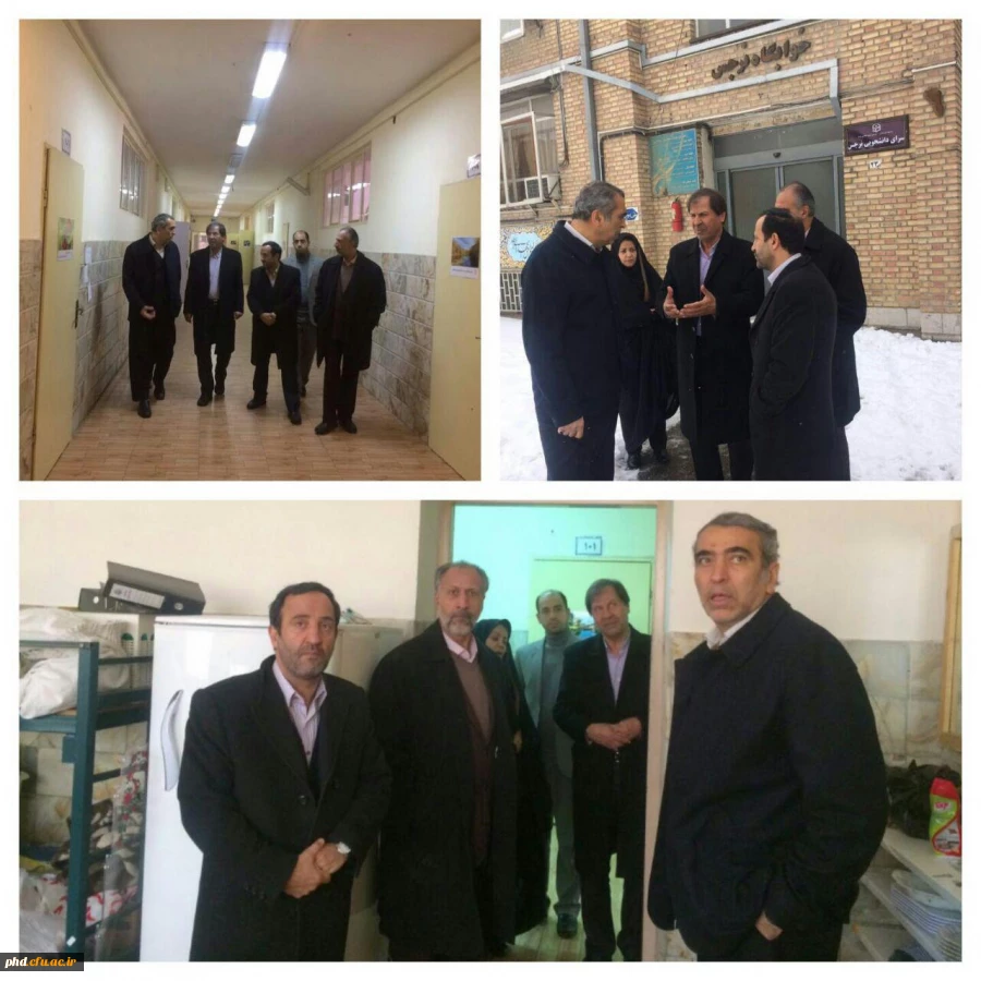 بازدید  رییس نوسازی و تجهیز مدارس از سرای دانشجویی نرجس پردیس شهیدهاشمی نژادمشهد