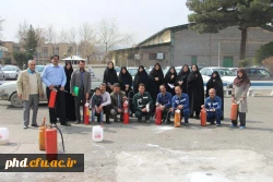 کارگاه اطفای حریق در پردیس شهیدهاشمی نژاد