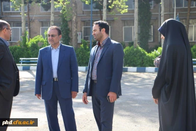 بازدید دکتر خاکپور عضو هیئت علمی دانشگاه فردوسی  ورئیس کمیسیون عمران وطرح ریزی شهری شورای شهر مشهد ازپردیس شهید هاشمی نژاد
