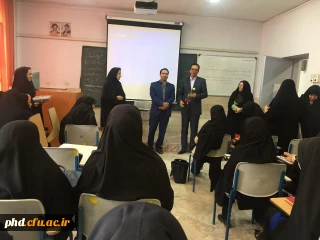 حضور دکتر کاظمی سرپرست پردیس هاشمی نزاد و معاونین و نمایندگان مشاوران جوان در کلاس های درس به مناسبت پاسداشت مقام معلم