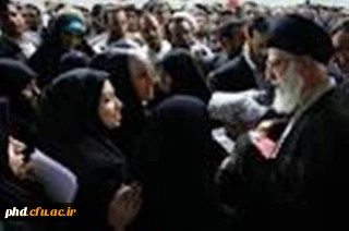 دیدار معلمان و دانشجو معلمان با حضرت آیت الله خامنه ای(مدظله العالی) رهبر انقلاب اسلامی به مناسبت بزرگداشت مقام معلم