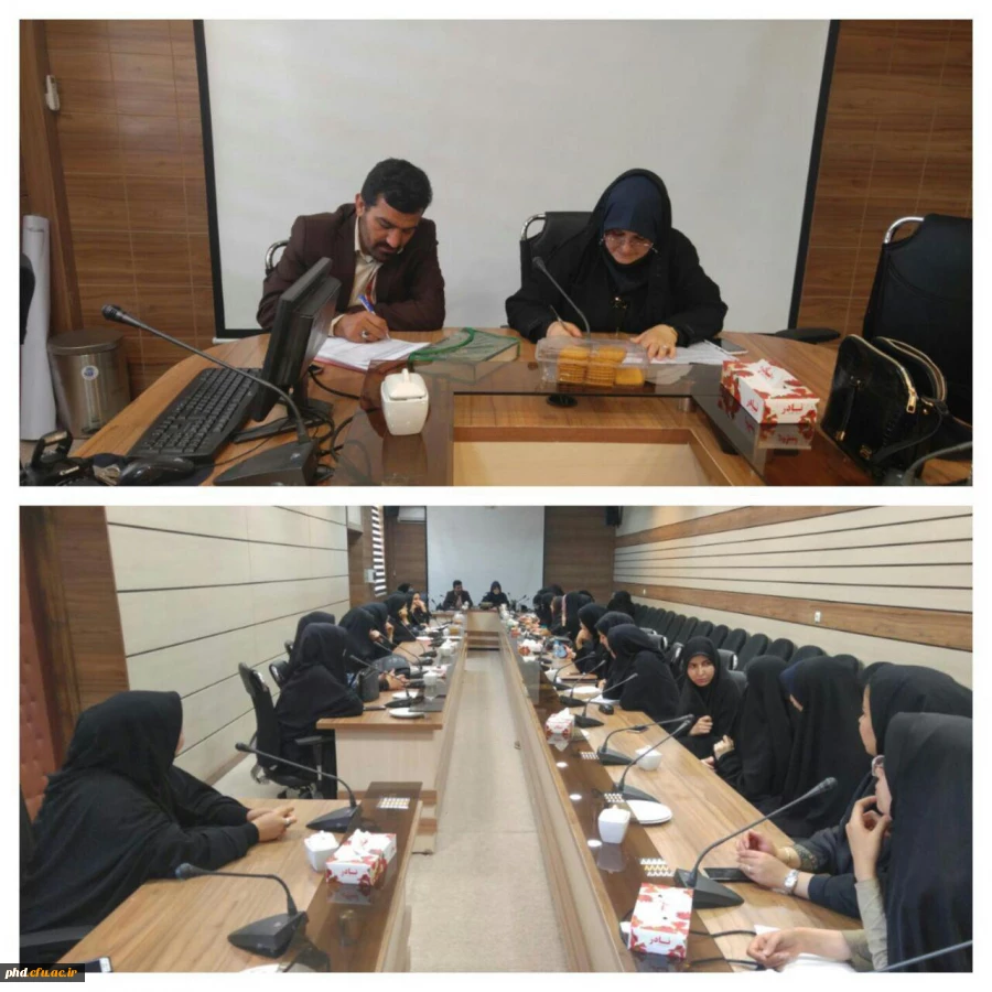 جلسه هم اندیشی نمایندگان تشکل های دانشجویی پردیس شهید هاشمی نژاد با ارزیابان سازمان مرکزی دانشگاه فرهنگیان