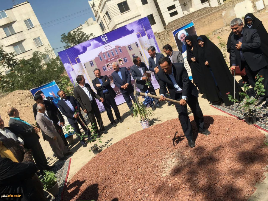 مراسم کلنگ ز نی احداث پروژه آموزشی و رفاهی سرای دانشجویی کوثر پردیس شهید هاشمی نژاد،