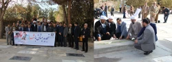 غبارروبی مزار شهدا وتجدید میثاق با شهدا وارزشهای انقلاب  وامام