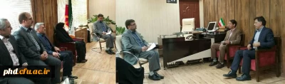 دیدار سرپرست امور پردیس های دانشگاه فرهنگیان خراسان رضوی با مدیر کل و معاونت پژوهش، برنامه ریزی  نیروی انسانی  آموزش و پرورش خراسان رضوی