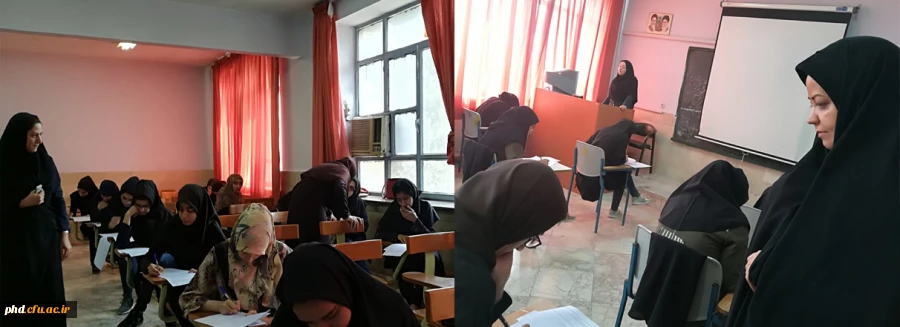 بازدید سرپرست پردیس شهید هاشمی نژاد از حوزه برگزاری امتحانات پایان ترم