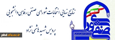 منتخبین شورای صنفی رفاهی دانشجویی پردیس شهید هاشمی نژاد مشخص شدند.