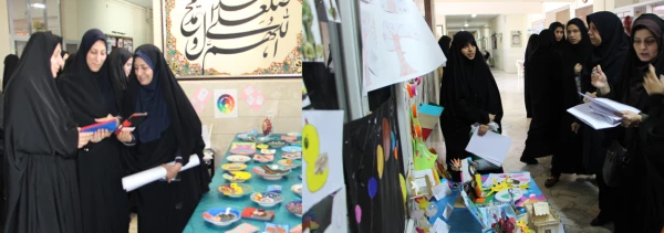 برگزاری نمایشگاه آثارهنری پایان ترم دانشجو معلمان پردیس شهید هاشمی نژاد
