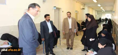بازدید مدیریت امور پردیس های استان از حوزه امتحانی پردیس شهید هاشمی نژاد