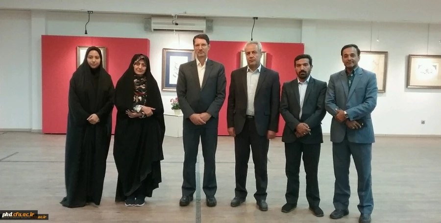 برگزاری نمایشگاه خوشنویسی استاد غلامی عضو هیات علمی پردیس شهید هاشمی نژاد - دانشگاه فرهنگیان خراسان رضوی - با عنوان یک میم