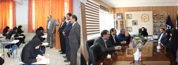 بازدید معاونت توسعه منابع وامور دانشجویی  امور پردیس های استان از حوزه امتحانی پردیس شهید هاشمی نژاد