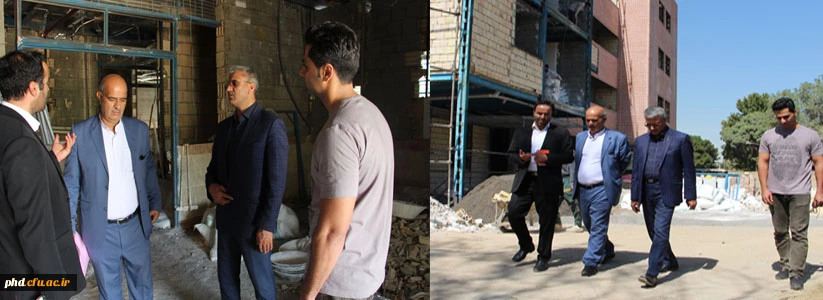 از پروژه احداث سرای دانشجوئی کوثر پردیس شهید هاشمی نژاد بازدید کرد . 2
