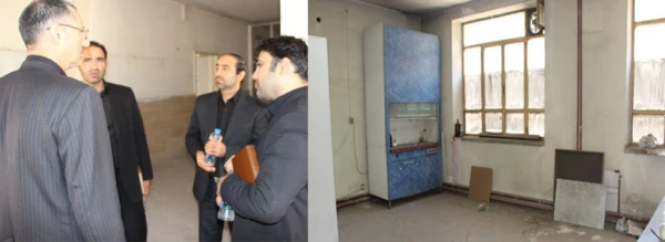 عملیات بهسازی انبار آزمایشگاه های تخصصی علوم پایه در پردیس شهید هاشمی نژاد 3