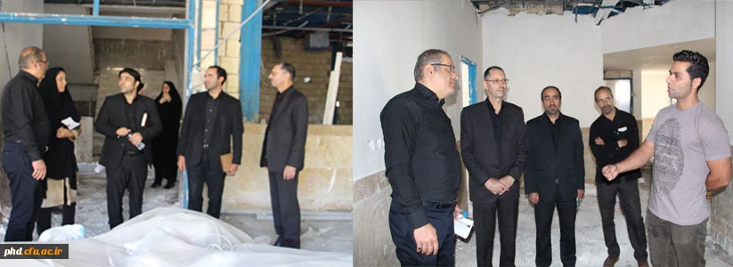 از عملیات احداث پروژه سرای دانشجویی کوثر پردیس شهید هاشمی نژاد 2