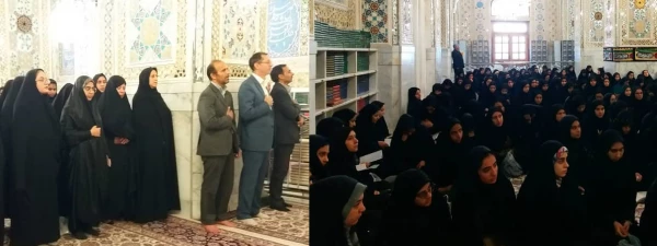 دانشجو معلمان جدید الورد  به حرم مطهر رضوی مشرف شدند . 2
