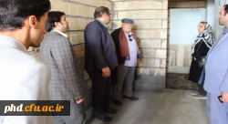 بازدید خیرین  و مدیریت امور پردیس های استان خراسان رضو ی از فعالیت های عمرانی پردیس شهید هاشمی نژاد 5