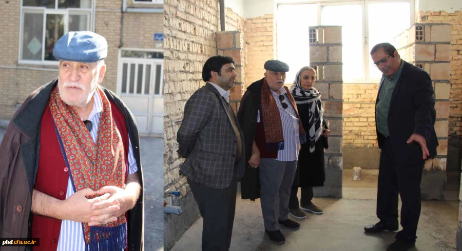 بازدید خیرین  و مدیریت امور پردیس های استان خراسان رضو ی از فعالیت های عمرانی پردیس شهید هاشمی نژاد 6