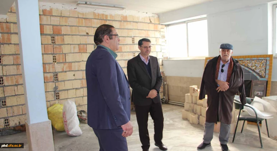 بازدید خیرین  و مدیریت امور پردیس های استان خراسان رضو ی از فعالیت های عمرانی پردیس شهید هاشمی نژاد 7