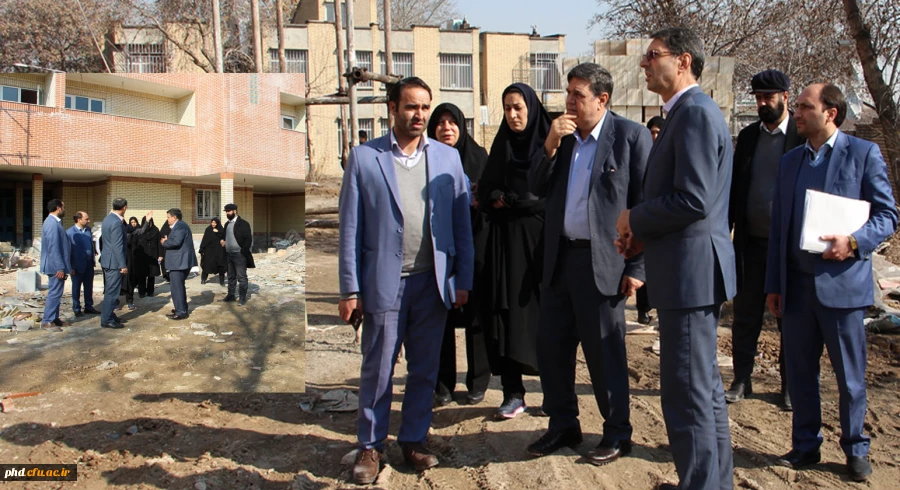بازدید مسئولین سازمان مرکزی دانشگاه فرهنگیان کشور از عملیات اجرائی ساخت پروژه سرای دانشجویی کوثرپردیس شهید هاشمی نژاد  3